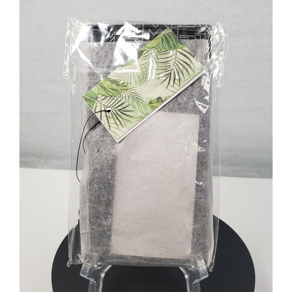 Badgley Mischka Black Credit Card Holder With Tab Vegan Leather Unisex - Picture 3 of 15